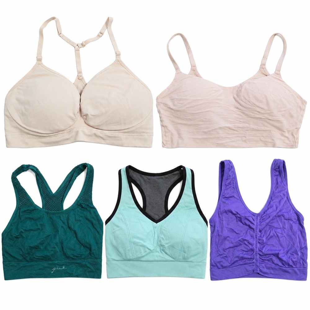 Mixed Brand Lot of 5 Womens M Bras & Bralettes Victorias Secret Series 8 Fitness
